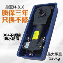 Shanghai Crown N-818 floor spring glass door framed door floor hinged frameless door aluminum alloy door