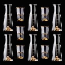 Creative iceberg decanter glass household liquor dispenser size Hulk wine jug wine Small Pot restaurant bar