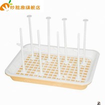 -Baby drain bottle rack water cup drying rack dual-purpose bottle drying rack milk bottle storage box box can be disinfected-
