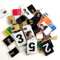 Acrylic hair salon beauty foot massage hairdressing running water brand sub-rotation card game child mahjong calling number card customization customization