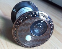 Metal doorbell cat eye household two-in-one anti-theft door anti-pry cat eye with doorbell integrated with back cover