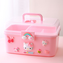Baby baby small drug drug storage box portable childrens medicine box large family medical box emergency box