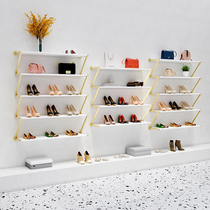 Multi-layer shoe store shoe rack display rack wall-mounted wall bag shelf shop shelf commercial display shoe shelf