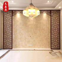 Wood carving screen grid Wood grid hollow Dongyang doors and windows Window grille partition background wall Solid wood antique flower grid Chinese style