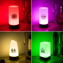 Bar desk lamp clear bar table lamp custom werewolf kill board game script kill table number card seat lamp bar atmosphere light