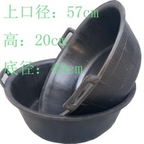 Grey basin construction gray basin large plastic rubber beef tendon basin construction site thick cement mortar leather Basin