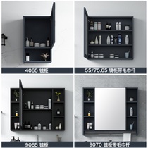 Bathroom shelf Wall cabinet Simple European-style single mirror with shelf Integrated storage locker Wall-mounted