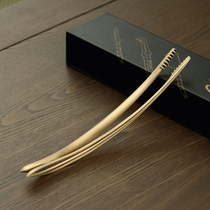 Pure copper tea clip brass old teacup clip tweezers clip Cup boutique tea clip household kung fu tea set accessories