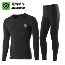 Black bird (blackbird) custom grip suede warm riding lingerie suit moisture-absorbing and breathable perspiration elastic