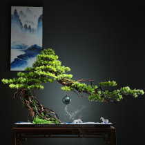 Zen simulation welcome pine bonsai ornaments porch cabinet office landscape living room soft decorations hotel landscaping