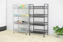 Household removable bedroom bedside shelf Kitchen trolley with wheels Bathroom multi-purpose storage storage rack