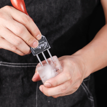 Delux ice cone three head cone concoction ice tool whiskey ice hockey Trident bar ice hockey Trident bar