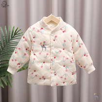 Little girl down jacket light infant children 1 liner Yangqi 2 white duck down 3 baby winter coat top tide 4