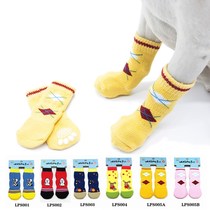 Long tube dog socks Teddy foot cover anti-dirty pet socks than bear golden hair medium large dog shoes non-slip leg socks