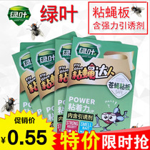 Sticky fly paper Green Leaf household strong fly paste hotel restaurant Sticky fly glue paper summer sticky fly board mosquito killer paper