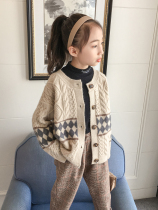 Ballabala cardio-hoodie knit 2022 Girls Korean version coat autumn autumn clothing casual ocean spring autumn children