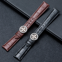 Applicable Budda Emery watch with 5146 5396 True avocado leather strap Mens moon phase complex lantern buckle straps