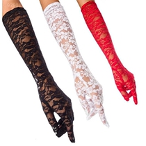 Sexy sexy lingerie accessories Lace gloves sm flirting Queen prom Sexy one-piece mesh silk AL249