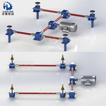  Factory direct sales SWL screw lift electric worm gear worm reducer platform hand-cranked spiral lifting mechanism