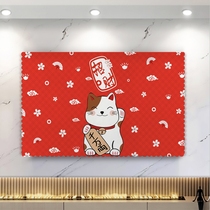 TV cover 2022 new home 34 inch 55 inch 65 inch wall-mounted LCD screen Gaib modern minimalist cover