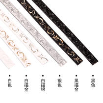 European style PVC soft line Mirror edging strip US edge Gypsum line Ceiling frame decoration pu line Self-adhesive