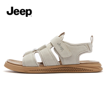 jeep gip gep men genuine leather sandals summer 2020 new outwear casual trend non-slip sports beach shoes