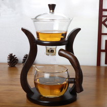 Heat-resistant glass automatic magnetic suction tea set high temperature resistant kung fu tea set accessories creative home tea set lazy tea maker