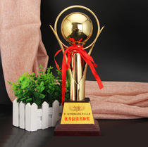 Creative Metal Trophy Customized Trophy Metal Crafts Gift Electroplating Zinc Alloy Trophy Customized Manufacturers Supply
