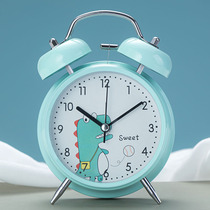 Alarm Bell Super sound students use alarm clock mute bedside luminous children small clock creative personality simple clock