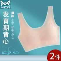 Cat girl underwear development Primary School students Junior High School High School adolescent girl bra summer thin vest