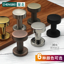 Round ball 304 stainless steel invisible door handle Ming fit single-sided dark door background wall door wooden door bedroom door handle