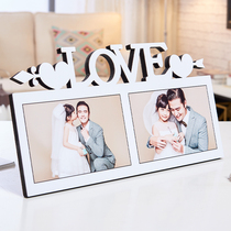 Wedding photo setting table photo custom wash photo made into photo frame creative ornaments hanging wall Crystal photo album Frame