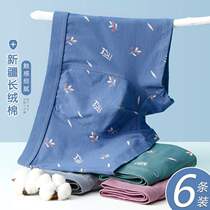 Three Gun Briefs Mens Summer Flat Corner Pants Pure Cotton 100 Cotton Cotton Fabric Breathable Four Corners