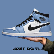 aj mens shoes University Blue new color aj1 high-top shoes breathable wear-resistant Putian basketball youth trend wild board shoes