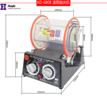 Roller polishing machine jewelry gold and silver jewelry copper coin walnut cleaning machine small drum polishing machine gold tool
