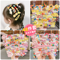 Children's net red hairpin new little girl bangs clip broken hair card baby clip headdress cute princess hair accessories