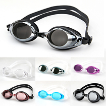 New myopia swimming goggles adult men and women flat light HD waterproof anti-fog can left and right eyes different professional swimming glasses