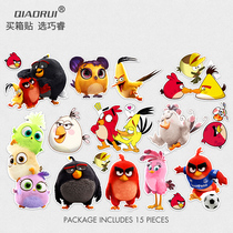 Angry Birds Luggage Stickers luggage luggage case waterproof stickers guitar tide computer cartoon stickers