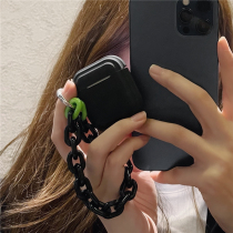 Cool wind dark black bracelet for airpods protective cover 2 silicone airpods pro Shell cartoon Apple second generation Bluetooth wireless headset 3 box personality ipods soft airp