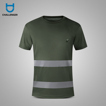 Physical training suit summer short-sleeved shorts training suit quick-drying suit round collar physical fitness T-shirt free printing