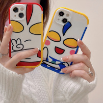 Cute Ottmann applies Apple 13Promax mobile phone shell iPhone12 protective sleeve 11 XS silicone XR anti-fall 7p new 8plus womens creative couple ins