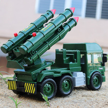 Military inertial missile vehicle can launch childrens cannon Rocket Car toy boy electric tank model