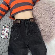 Invisible Belt No Trace Lazy Pants Belt Versatile Elastic Elastic Jeans Belt Female Decoration Ins Wind Male Hole Free