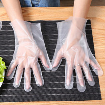 Japanese thick PE disposable gloves bump catering for sushi special lobster food gloves housework cleaning
