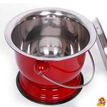 Stainless steel urine jar home night bucket spittoon children adult elderly bedroom high foot thick child indoor toilet
