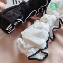 South Koreas new spring and summer cotton bow face wash hairband makeup mask headband hairband hairband hair accessories