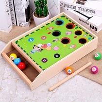 Playing billiards toys childrens educational wooden billiards games mini billiards parent-child interactive early education toys boy