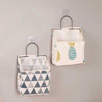  Storage hanging bag Detachable hanging fabric storage bag Big white card hanging bag Storage hanging bag Wall-mounted wall-mounted