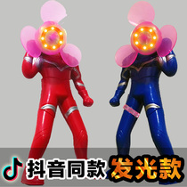 Childrens hand-held shake-up mini fan small portable portable portable sand sculpture toy for gift