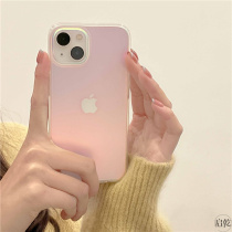 ins extremely simple gradient laser iphone13 mobile phone shell suitable for apple 13promax advanced senses small crowd 12 11 South Korean web red xr xsmax goddess new silicone gel